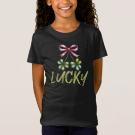 Camiseta Lucky St Patrick's Coquette Laço