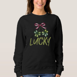Camiseta Lucky St Patrick's Coquette Laço