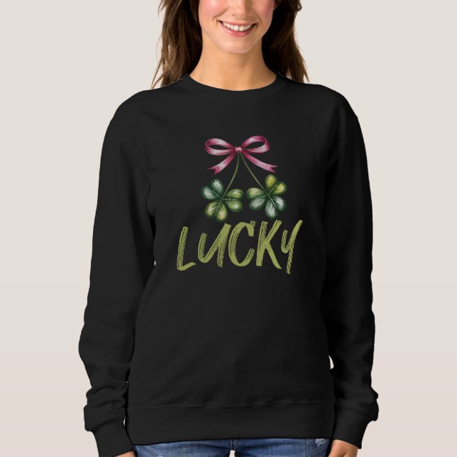 Camiseta Lucky St Patrick's Coquette Laço (Frente)