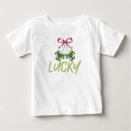 Camiseta Lucky St Patrick's Coquette Laço