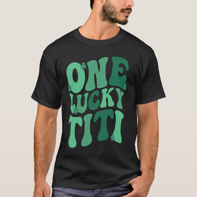 Camiseta Lucky Titi Auntie St Patrick's Day Titi Aunt Shamr (Frente)