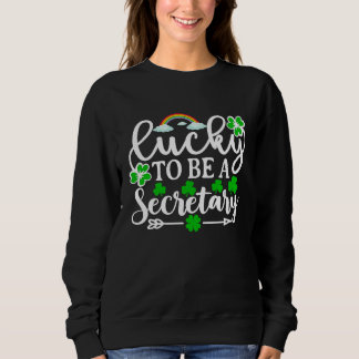 Camiseta Lucky To Be A Secretary   St Patricks Day Shamrock