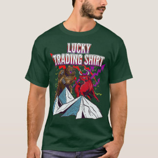 Camiseta Lucky Trading Forex Tee Stock Market Gift Bull