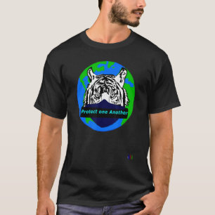 Camiseta Lucmarty Proteja-Se Uns Aos Outros Com Tigre De Má