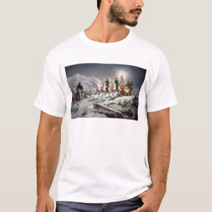 Camiseta Ludwig II de Baviera Sleighing na noite