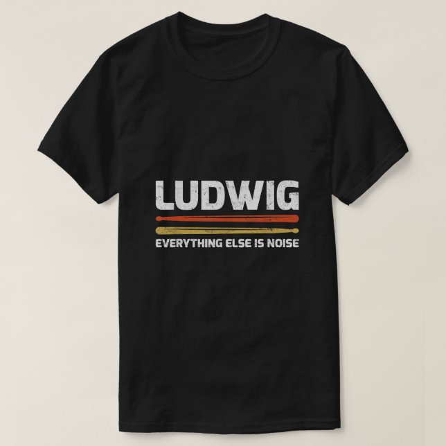 Camiseta Ludwig Tudo O Resto É Música Clássica Ruísta Dr. (Frente do Design)