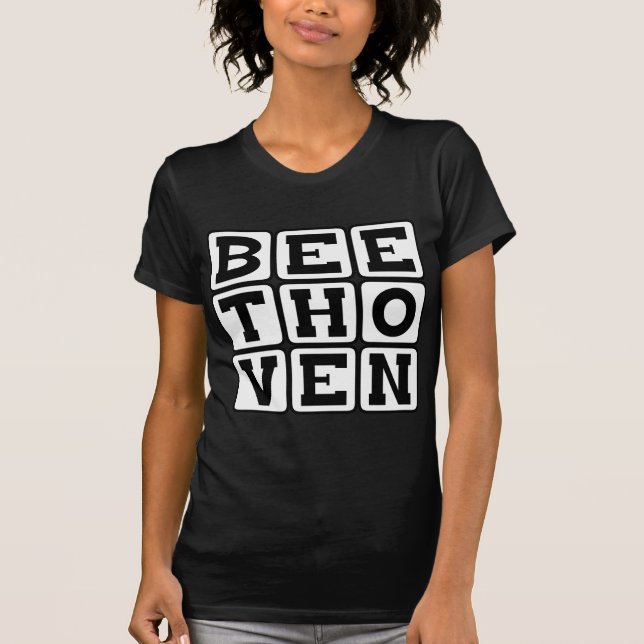 Camiseta Ludwig Van Beethoven, Compositor (Frente)