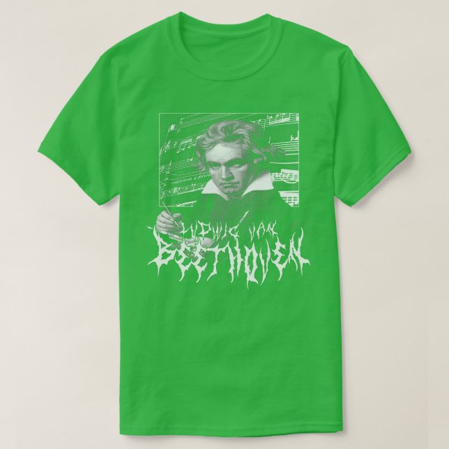 Camiseta Ludwig Van Beethoven Metal (Frente do Design)