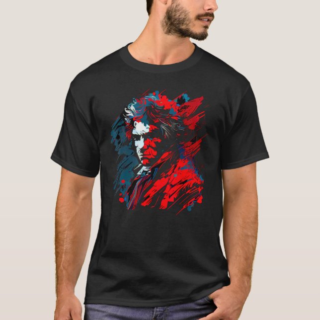 Camiseta Ludwig van Beethoven Music German Composer (Frente)