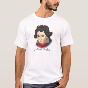 Camiseta Ludwig Van Beethoven no estilo cartoon