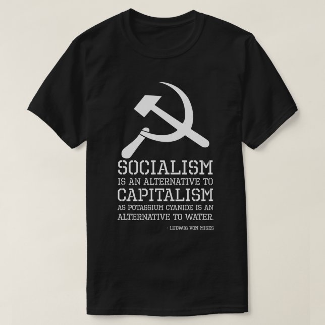 Camiseta Ludwig Von Mises Quises Filosofia Libertária Soco (Frente do Design)