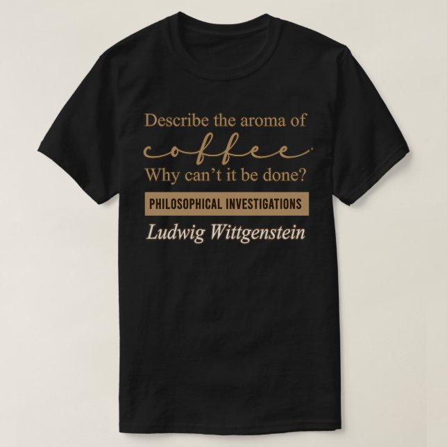 Camiseta Ludwig Wittgenstein Investigações Filosóficas o (Frente do Design)