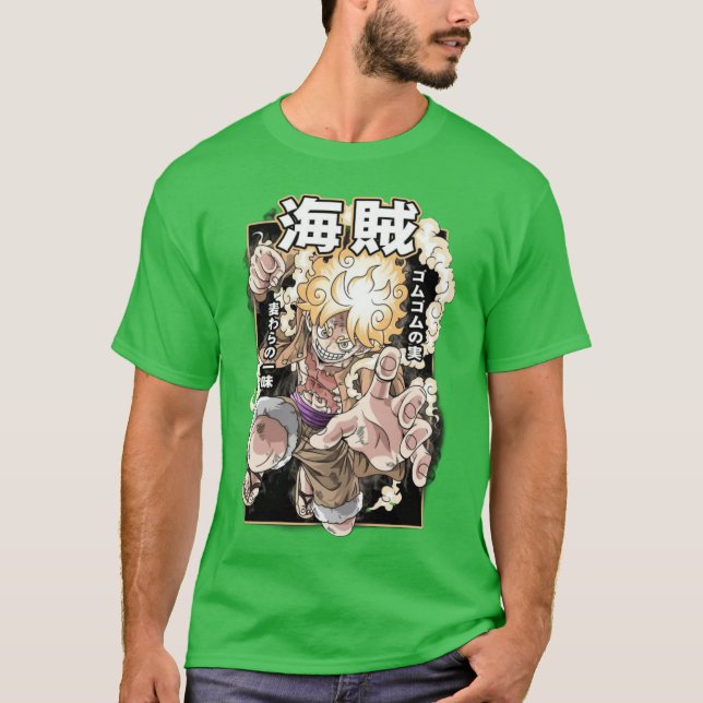 Camiseta Luffy Gear 5 criativo (Frente)