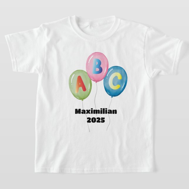 Camiseta Luftballons ABC bunt - Schulkind 2026 | (Postura )