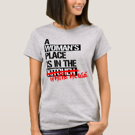 CAMISETA LUGAR DE MULHER NA CASA BRANCA