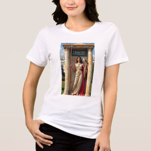 Camiseta Lugar de uma mulher na Resistência à Camisa-T