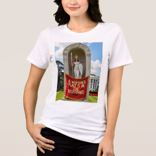 Camiseta Lugar de uma mulher na Resistência à Camisa-T
