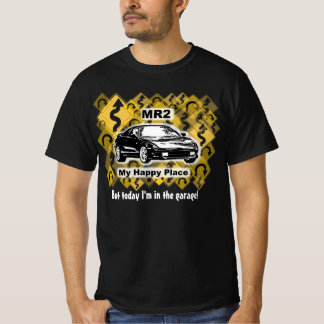 Camiseta Lugar feliz, mas hoje estou na garagem!