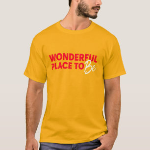 Camiseta Lugar Maravilhoso para Estar - Sinta-Se Bem Tee pa