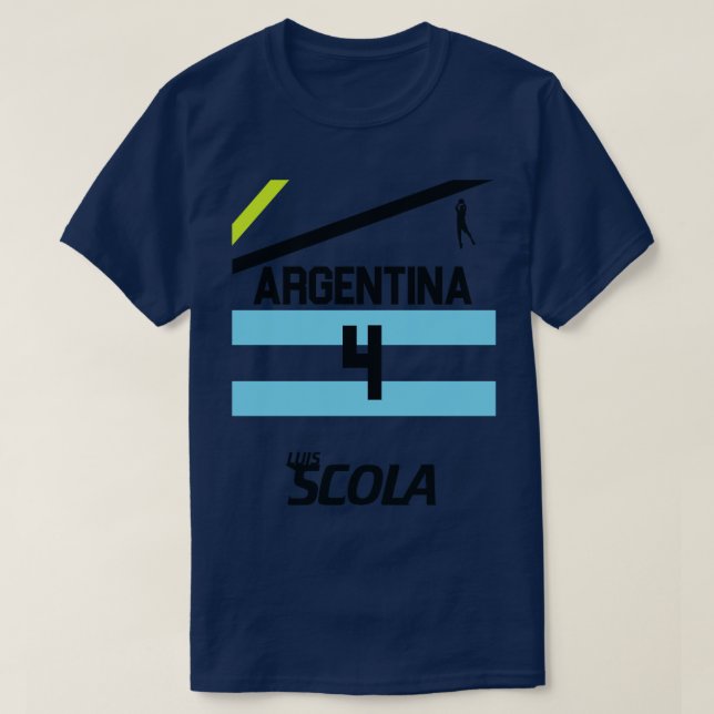 Camiseta LUIS SCOLA Argentina Basball Jersey (Frente do Design)