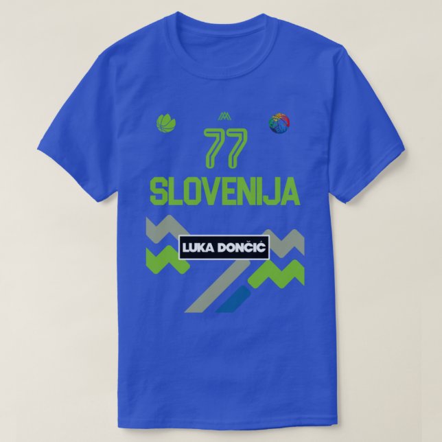 Camiseta Luka Doncic Eslovênia Jersey Fan Design 1 (Frente do Design)