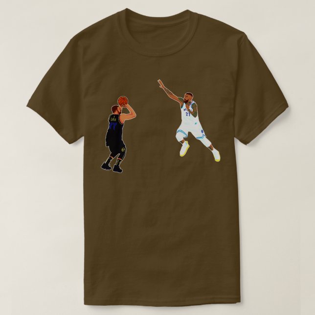 Camiseta luka doncic game vencedor vs timberwolves TShirt (Frente do Design)