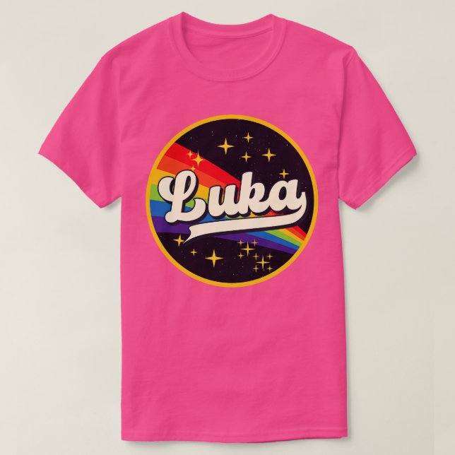 Camiseta Luka Rainbow No Space Vintage Style (Frente do Design)