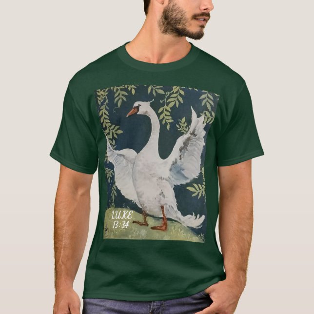 Camiseta LUKE 13:34 cisne (Frente)