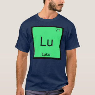 Camiseta Luke Nome Elemento Químico Tabela Periódica
