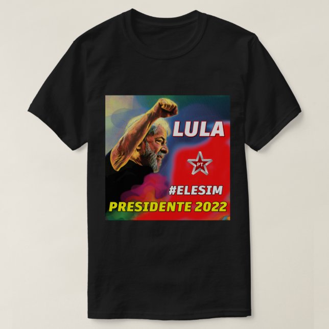 CAMISETA LULA 2022, LULA PRESIDENTE, LULA LIVRE (Frente do Design)