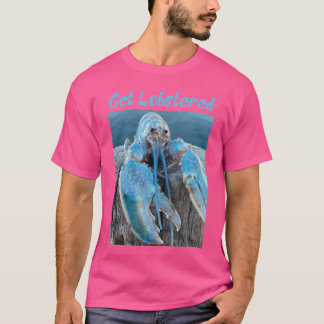 Camiseta Lula de Pânico Engraçada Meme Crustáceo Azul retrô