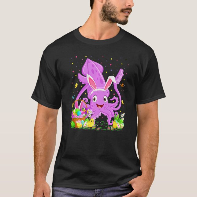 Camiseta Lula de Páscoa Coelho de Ovos Caça Lula Páscoa S (Frente)