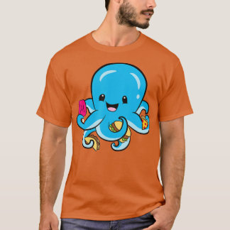 Camiseta Lula do Mar Tentáculos Fast Food Ama Lula
