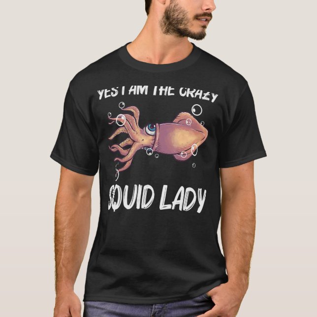 Camiseta Lula Para Polvo Lulas Gigantes Masculinas Octopus  (Frente)