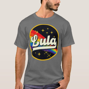 Camiseta Lula Rainbow No Estilo De Vintagem Espacial