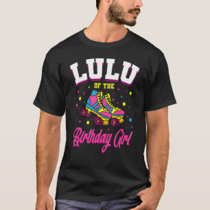 Camiseta Lulu Do Aniversário Garota Roller Skates Bday Skat