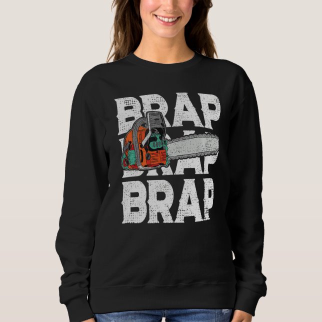 Camiseta Lumberjack Chainsaw Sound Brap Forest Funny W (Frente)