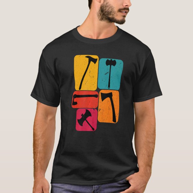 Camiseta Lumberjack Logger ax Retro (Frente)