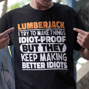 Camiseta Lumberjack Tento Fazer Coisas Engraçadas