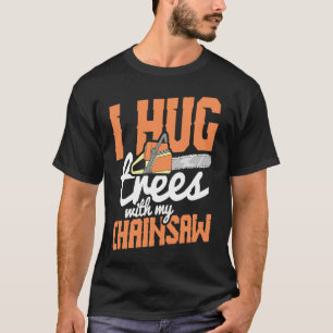 Camiseta Lumberjack Tool Trunk Chainsaw Perigoso