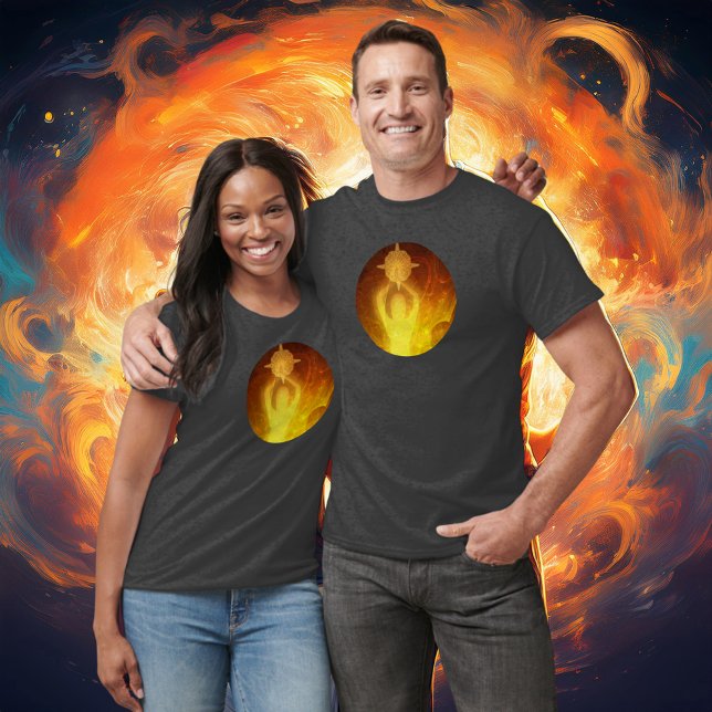 Camiseta Luminescência Laranja (Criador carregado)