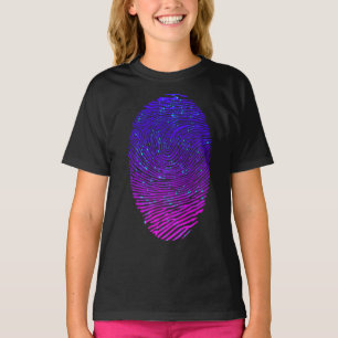 Camiseta Luminescente Luminescente de Impressão Neon Estéti