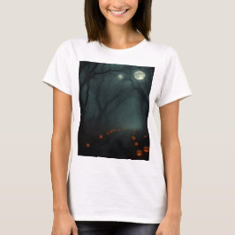 Camiseta Luminosa da Floresta Assustadora – Visual