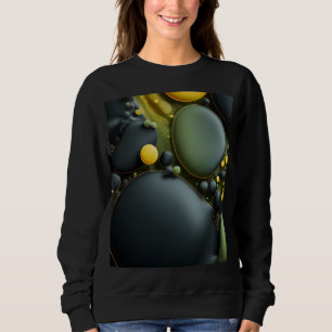 Camiseta Luminous Fluid Dynamics: Yellow and Green Abstract