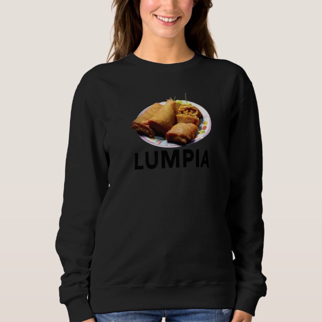 Camiseta Lumpia Filipino Love Spring Roll Asian Snack Food  (Frente)