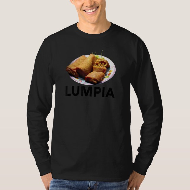 Camiseta Lumpia Filipino Love Spring Roll Asian Snack Food  (Frente)
