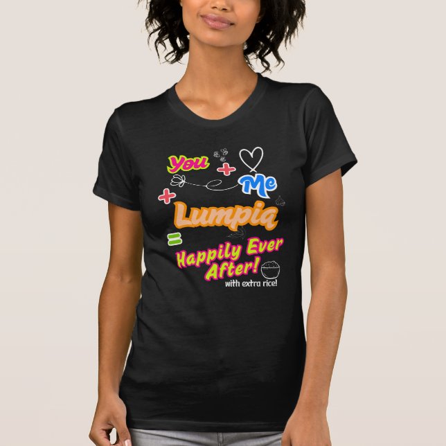 Camiseta Lumpia Love Forever Engraçado (Frente)