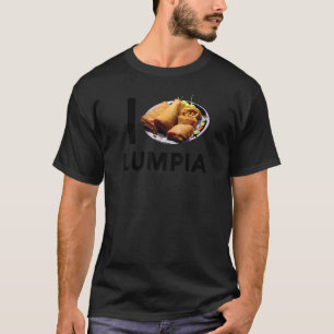 Camiseta Lumpia Love Rolo de Primavera Filipino Lanche Comi