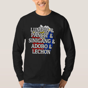 Camiseta Lumpia Pancit Sinigang Adobo Lechon Filipinas Fo