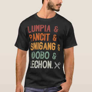 Camiseta Lumpia Pancit Sinigang Adobo Lechon Philippine Cui